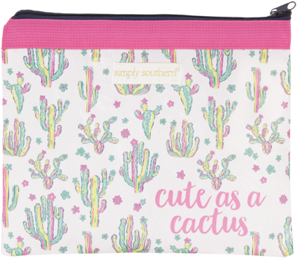 Simply Southern Eco Cosmo Cactus Bag - Pencil Case (480x384), Png Download