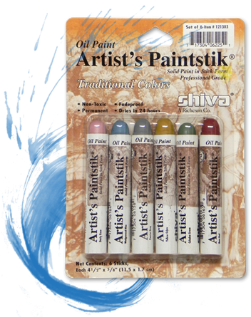 Shiva Artists Paintstiks Set Of 6 Traditional Colors - Jack Richeson Shiva Oil Paintstik, Traditional Colors, (420x450), Png Download