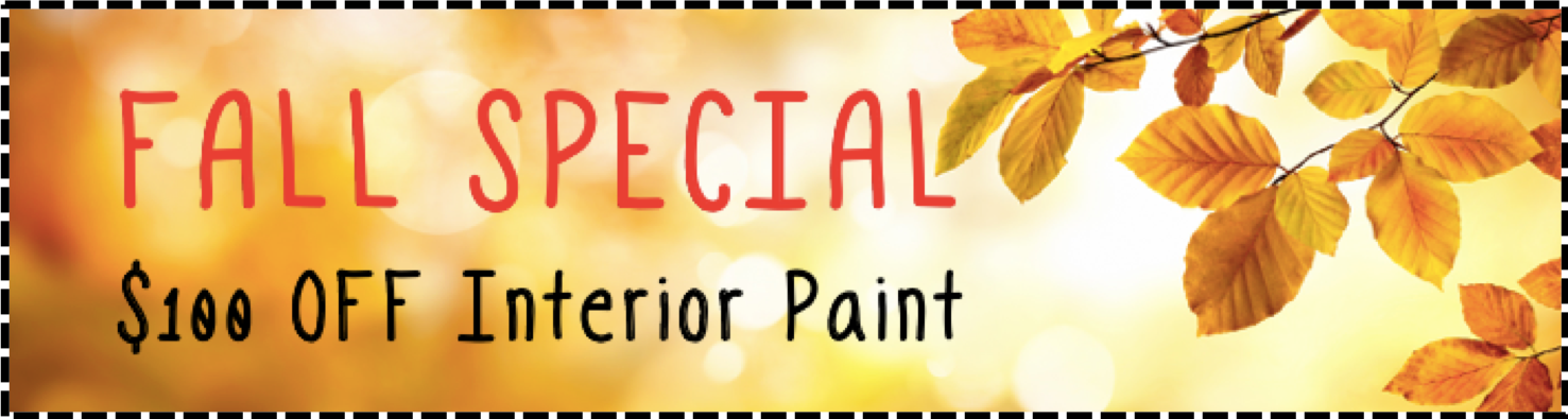 Fall Special Coupon - Kent Wa Painters (1477x395), Png Download