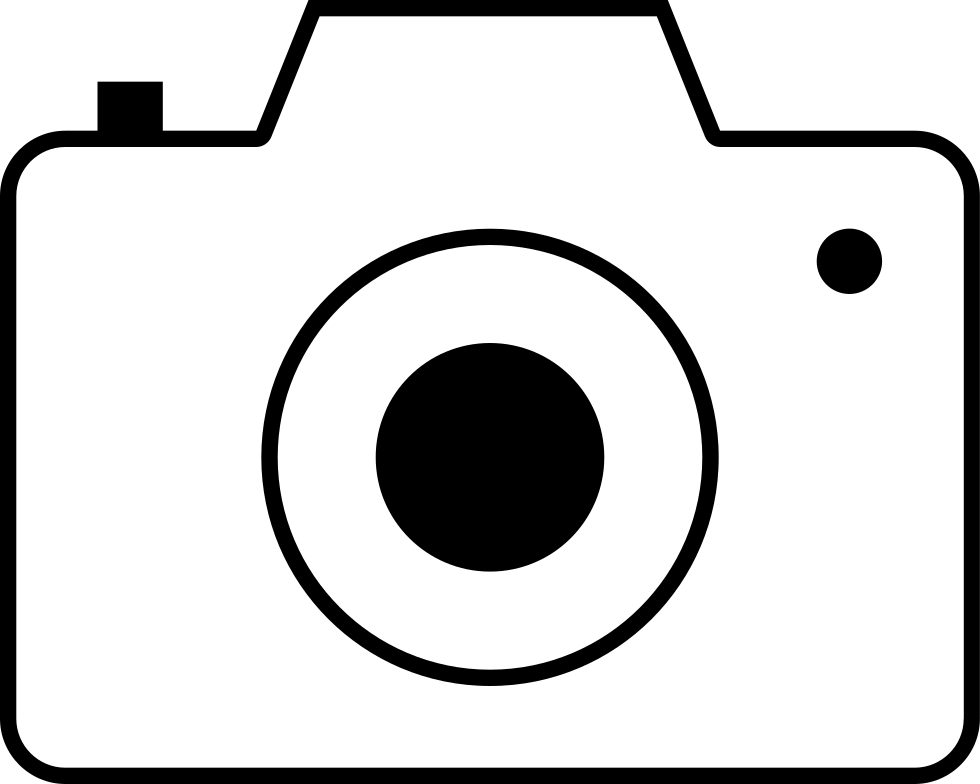 Camera Outline - - Camera Outline (980x784), Png Download