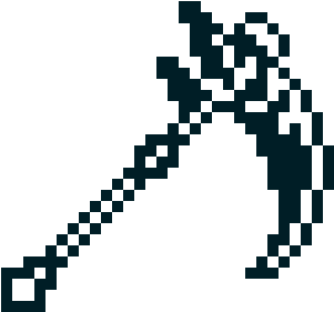 Scythe - Pixel Art (730x640), Png Download