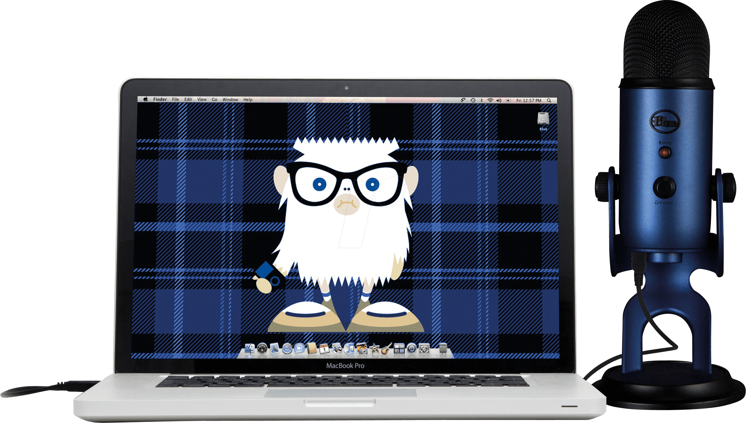 Midnight Blue Yeti Usb Microphone Blue Microphones - Blue Yeti Midnight Blue Microphone (2471x1403), Png Download