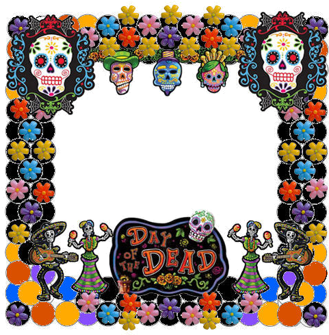 Beistle - 01927 - Day Of The Dead Sign- Pack Of 12 (550x546), Png Download