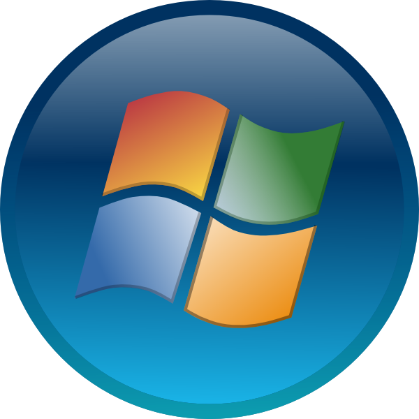Windows Logo Orb - Windows 7 Start Button Small (600x600), Png Download