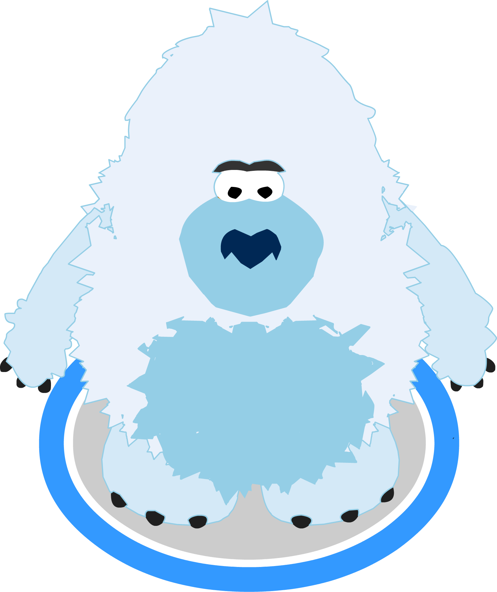 Yeti Costume Ingame - Yeti (1609x1916), Png Download