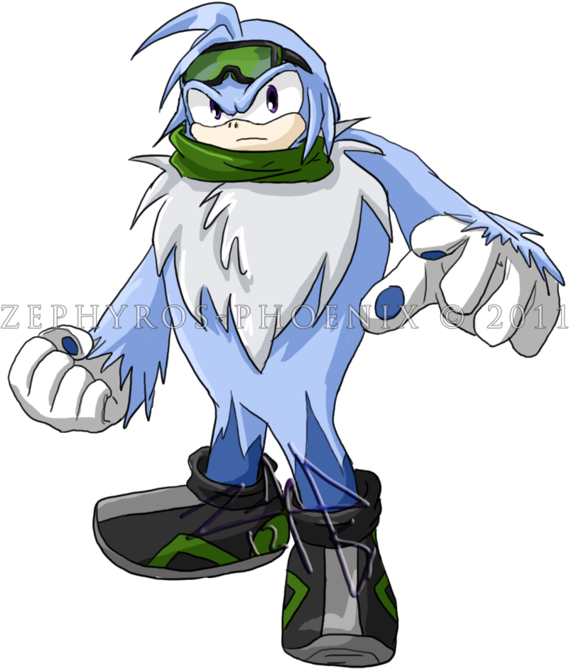 Pine The Yeti - Sonic The Yeti (818x976), Png Download