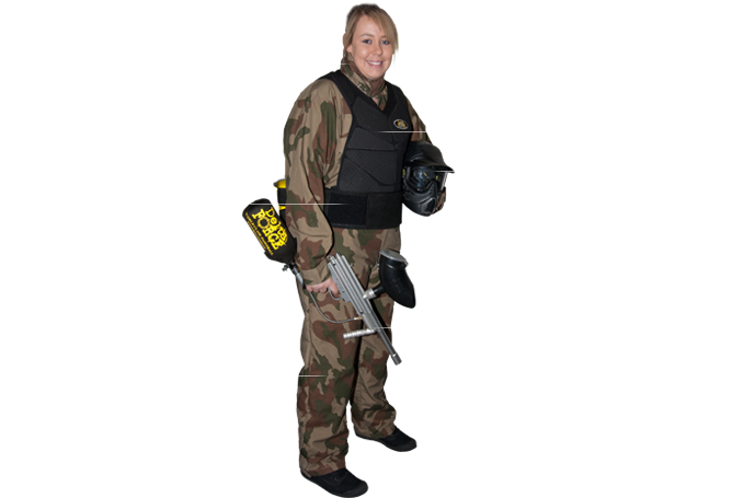 Delta Force Paintball Equipment - Ticket (694x467), Png Download