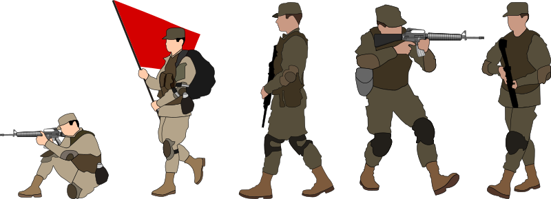 Medium Image - Infantry Clipart (800x289), Png Download