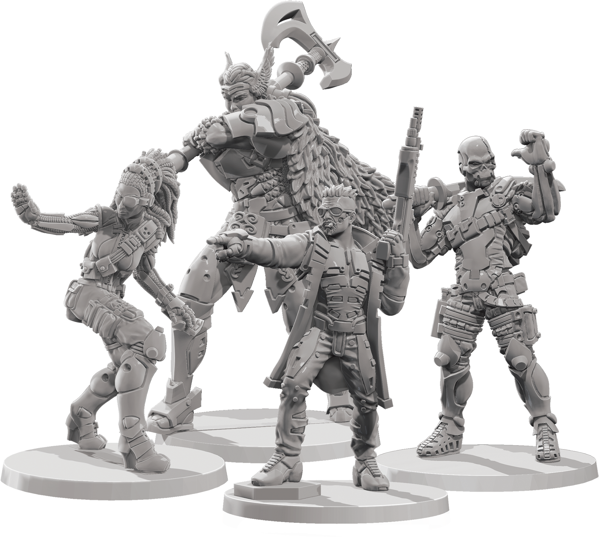 Señor Massacre, The Blood Spectacle, Mercenary And - Aristeia Miniatures (2362x2008), Png Download