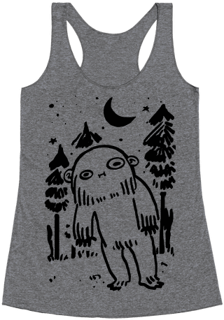Yeti Spagetti Racerback Tank Top - I D Rather Be Sleeping Shirt (484x484), Png Download