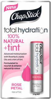 Chapstick Total Hydration 100% Natural + Tint Rose (600x400), Png Download