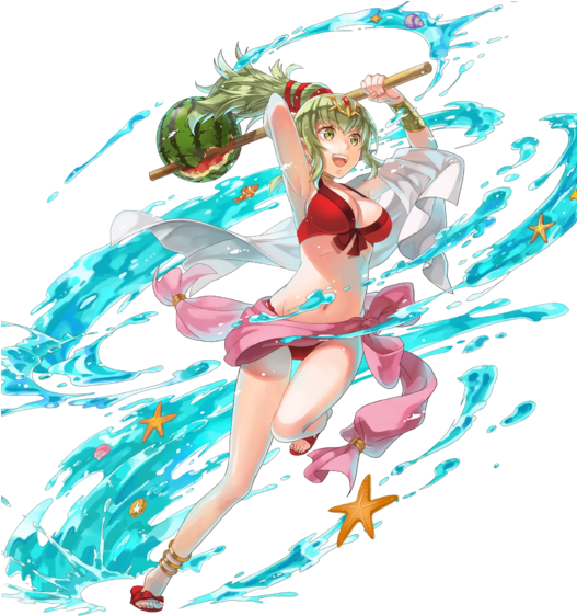 Full Special Tiki (ylissean Summer) - Summer Tiki Fe Heroes (526x600), Png Download