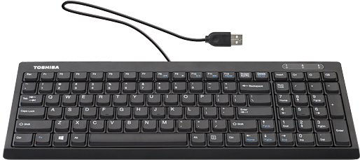 Toshiba Usb Keyboard With 10 Keys - Toshiba Ku100 Usb Keyboard For Portégé A30 (600x600), Png Download