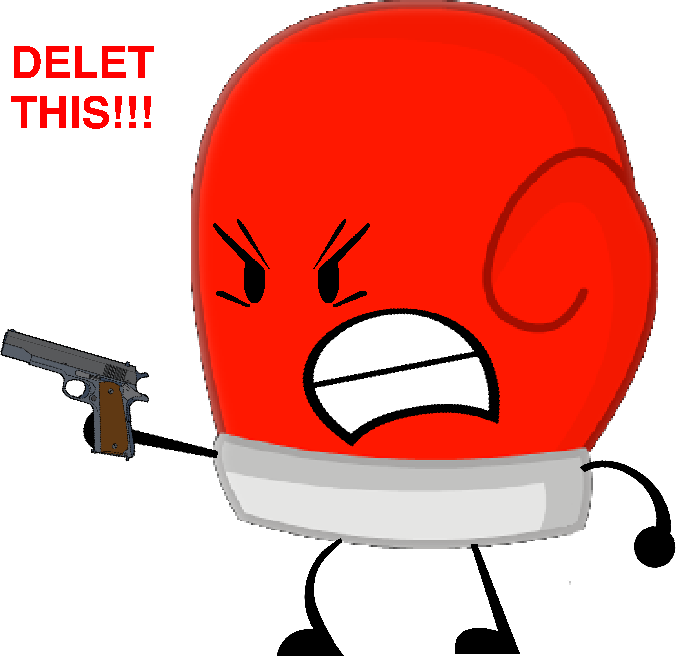 Boxing Glove Delet This - Wiki (676x656), Png Download