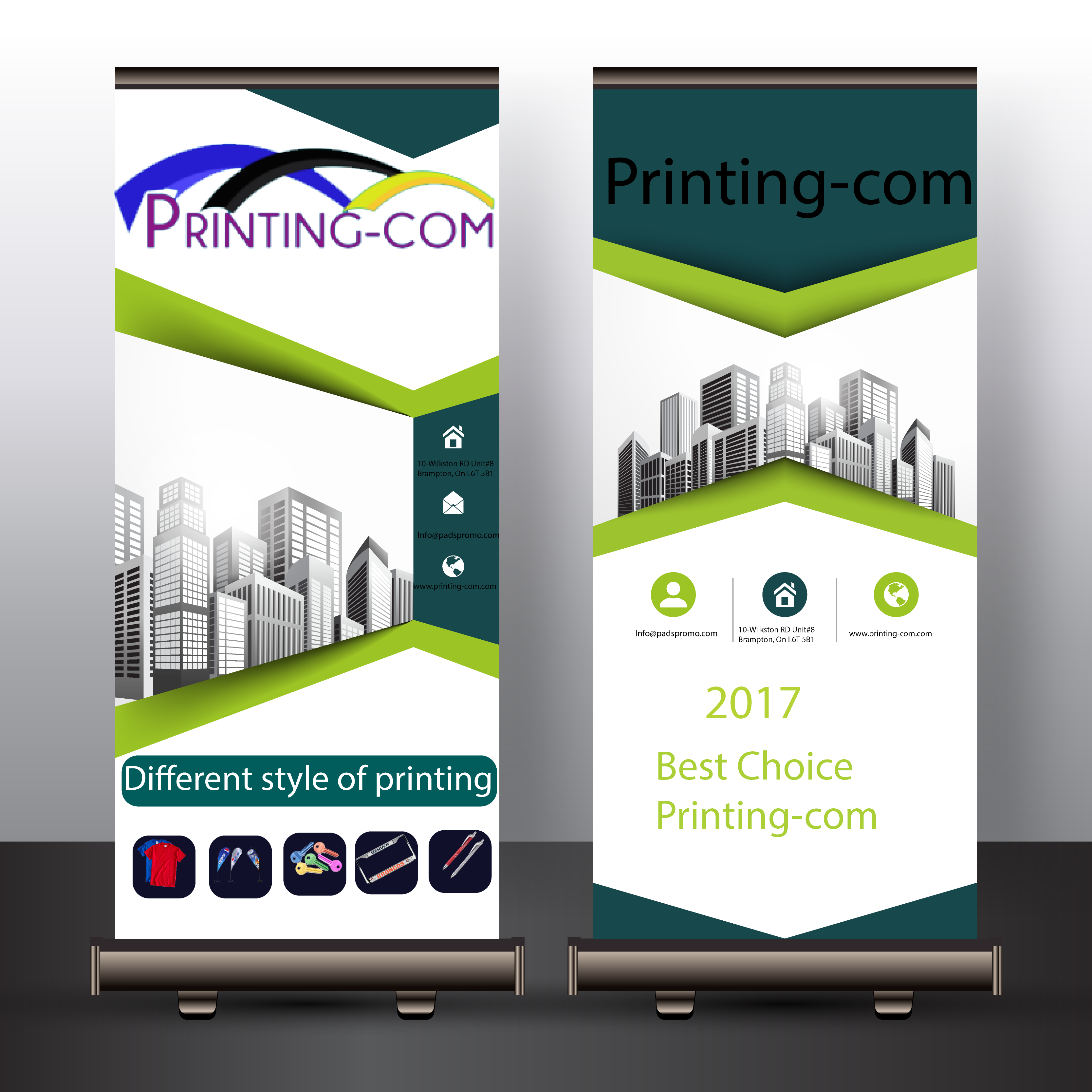 Rectangular Banner - Roll Up Banner Place Indication (4229x3333), Png Download