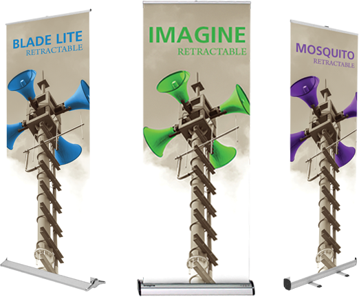 Nimlok Banner Stands (522x431), Png Download