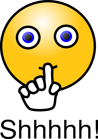 Shhh Signs - Clipart Library - Quiet Clip Art (420x592), Png Download