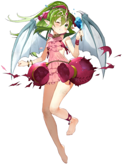 Tiki Beachside Scion Btlface D - Fire Emblem Heroes Tiki (340x388), Png Download