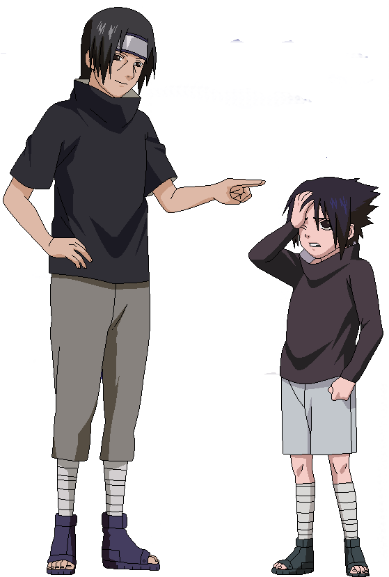Itachi And Sasuke Png (558x839), Png Download
