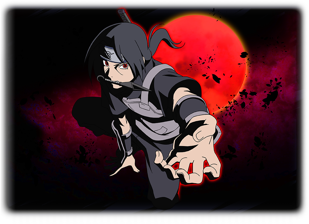 Itachi Y Shisui Anbu Cards Para Naruto Blazing - Itachi Eyes Gazing Over The Future (1024x764), Png Download