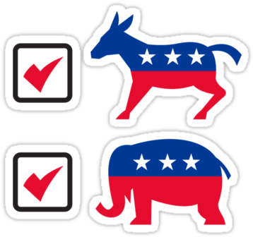 Republican Elephant Png Republican Elephant And Democratic - Vote For Dog T Shirt (375x360), Png Download