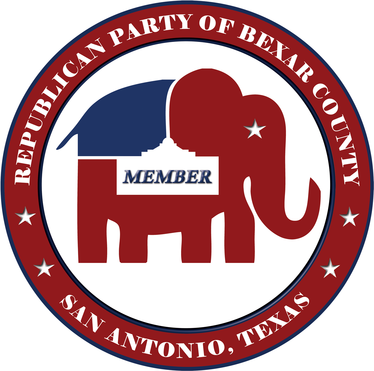 Help The Bexar County Elephant Club “stuff The Trunk” - Republican Party Of Texas Logo (1500x1500), Png Download