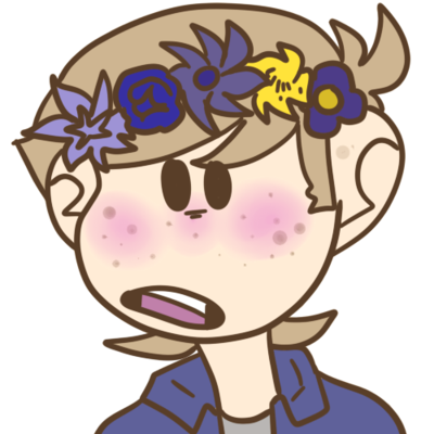 A Flower Crown Jon 4 Ur Soul F2u Icon By Mithrou-dam1six - Jon Eddsworld Fanart (400x400), Png Download