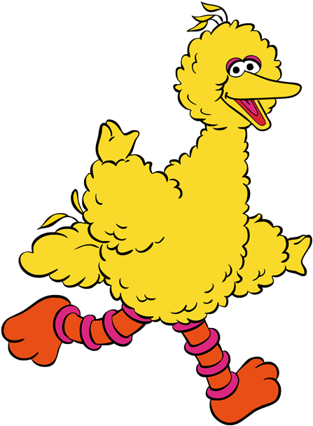 Big Bird Vector - Big Bird Sesame Street Clipart (494x640), Png Download