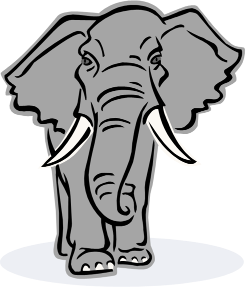 Tammany Teen Age Republicans - Elephant Logo Transparent (492x575), Png Download