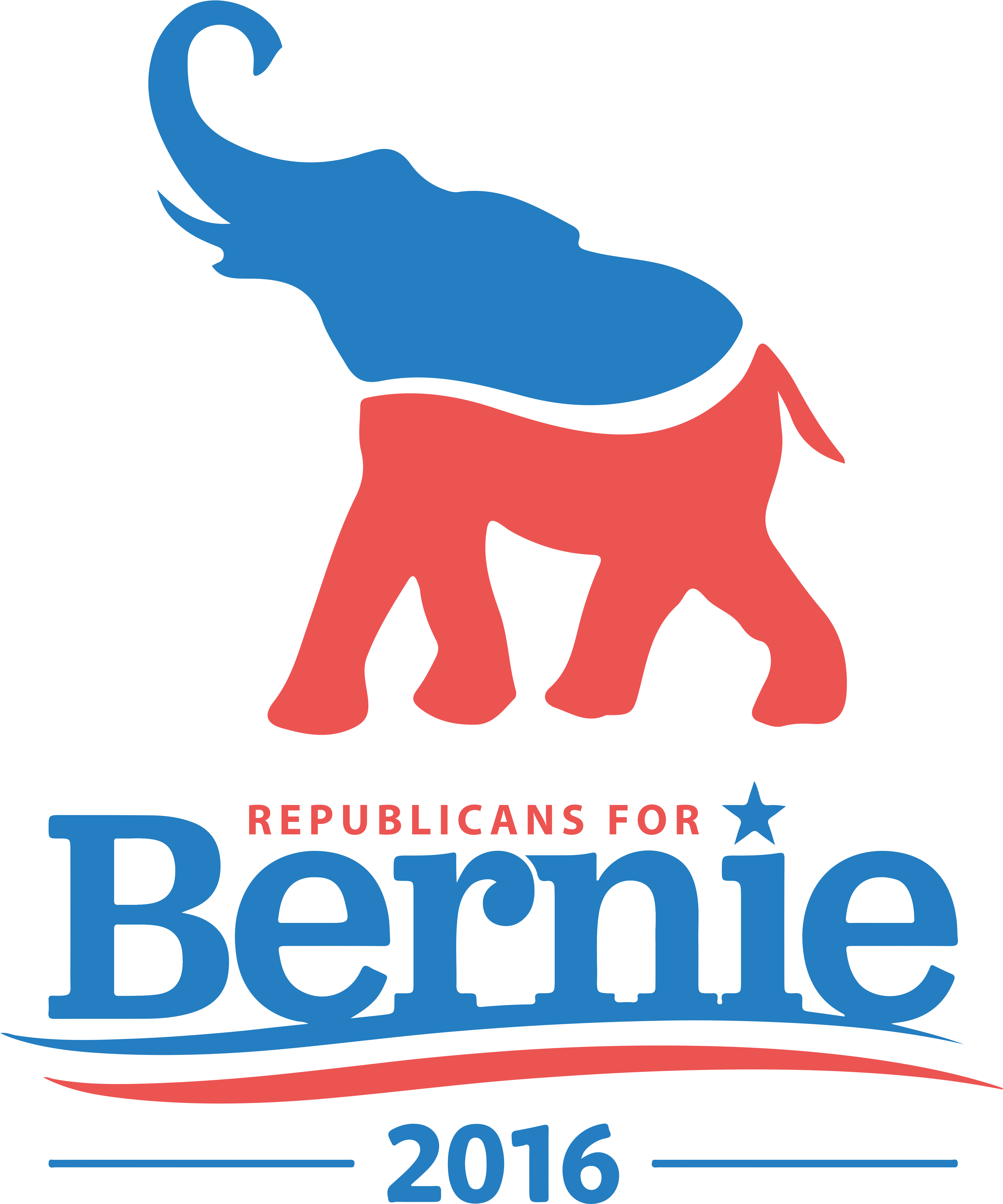 Republican For Sanders Logo - Bernie For President Logo (4437x5299), Png Download
