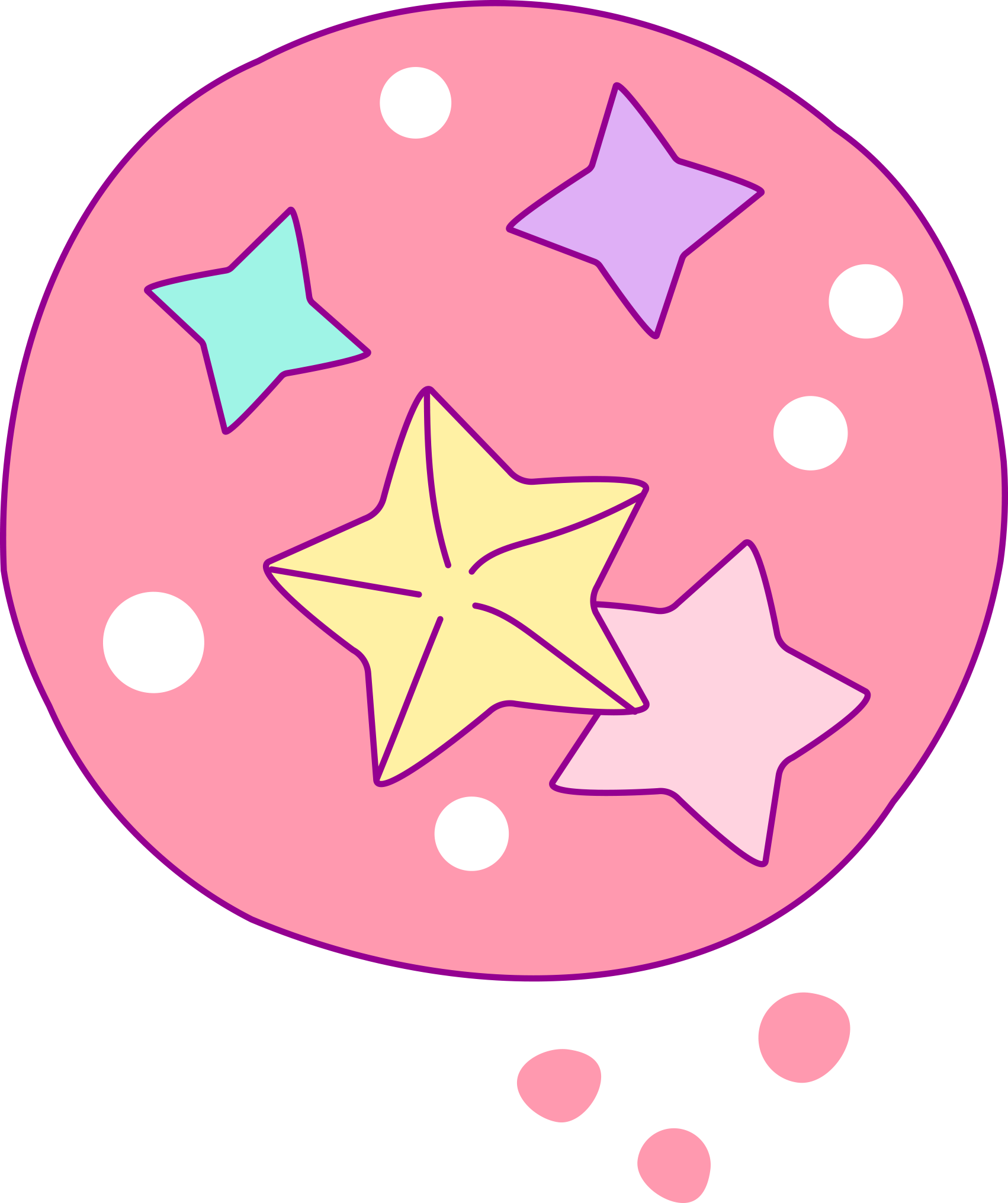 Free Hand Drawn Unicorn Clip Art (1702x2030), Png Download