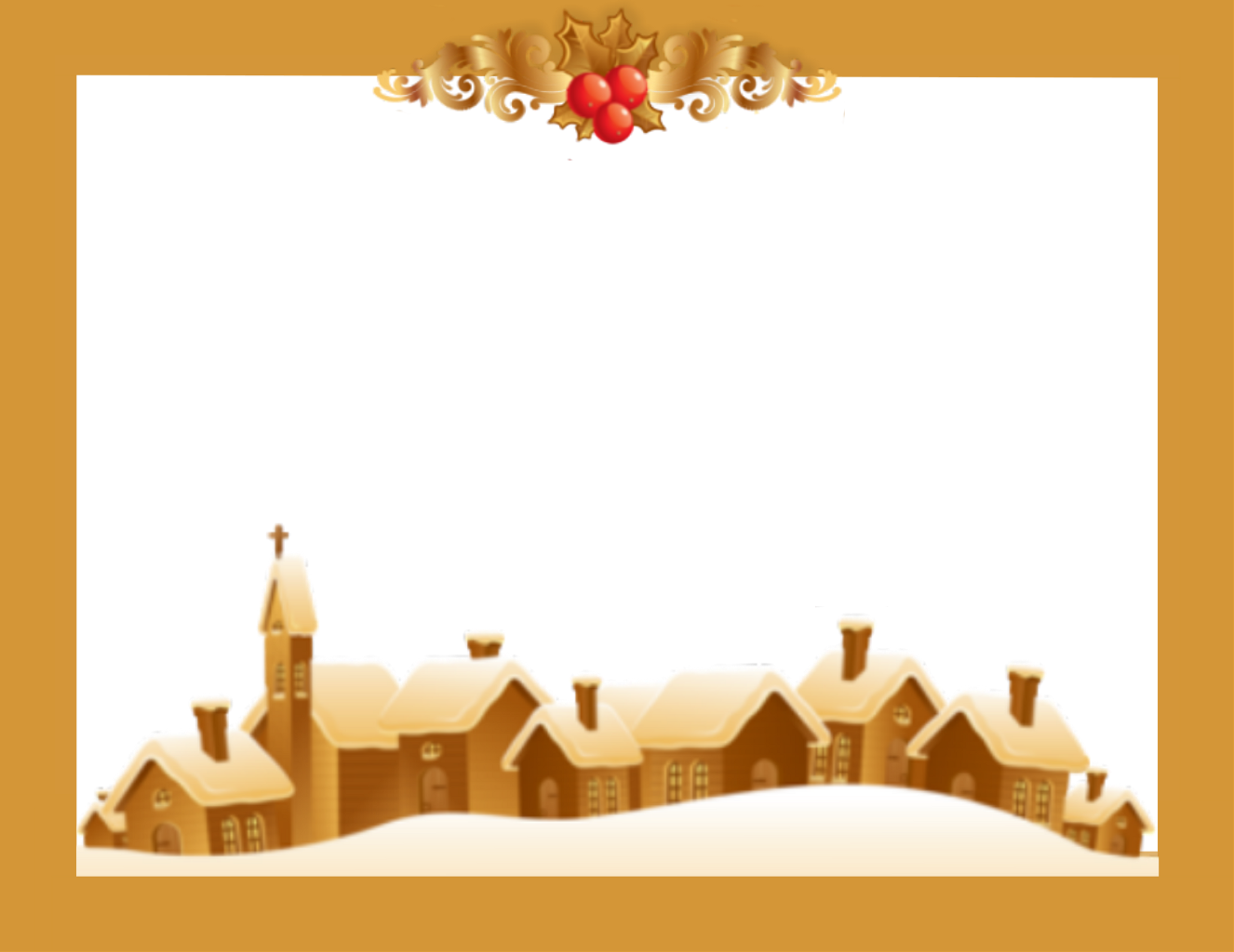 Freetoedit Christmas Frame Border Transparentbackgr - Christmas Elements (1326x1024), Png Download