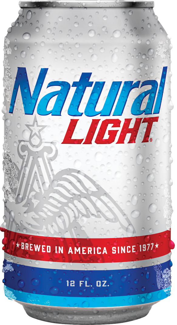 Natural Family - Natural Light Beer (583x1067), Png Download