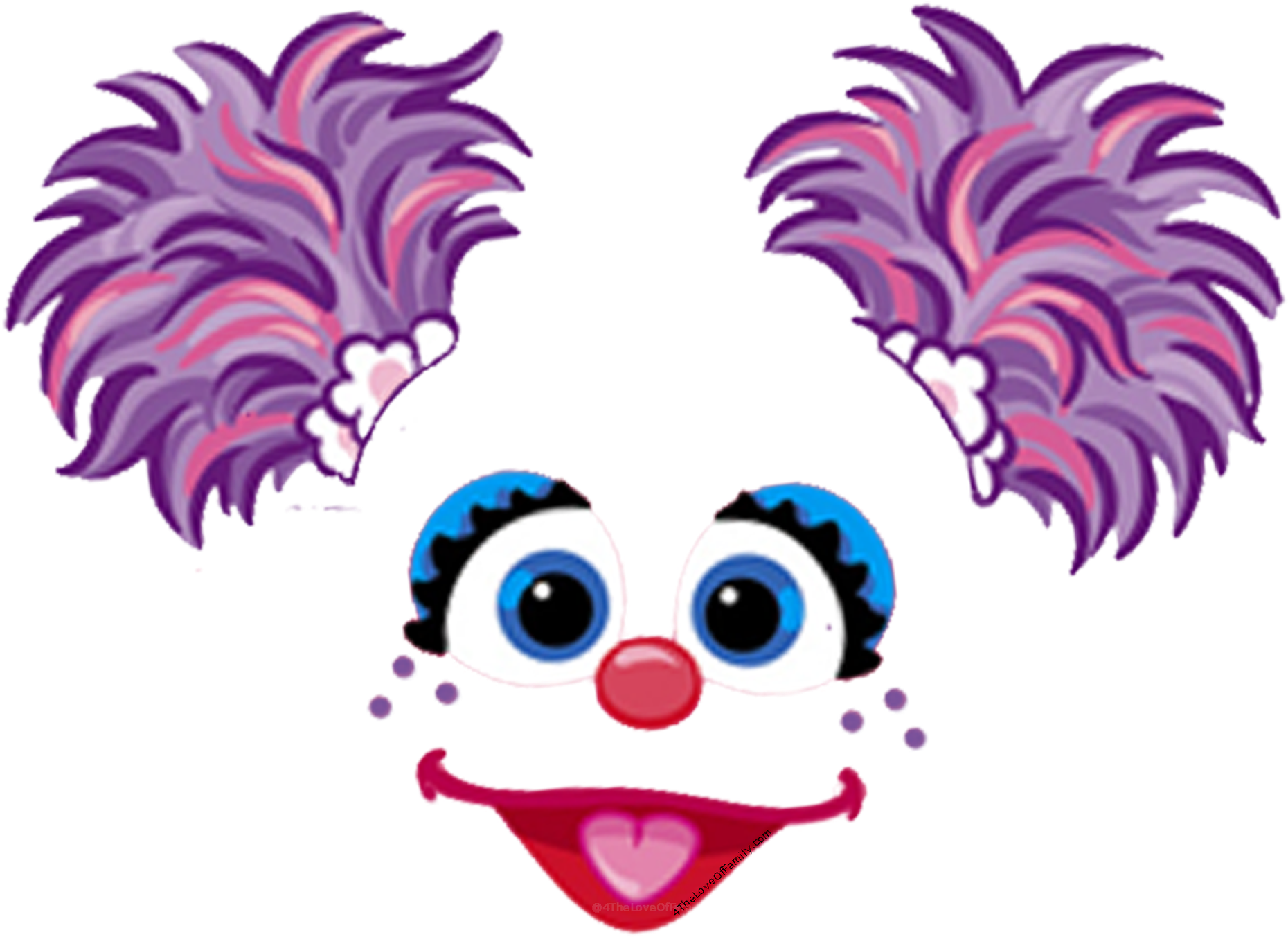 Face Clipart Big Bird - Abby Cadabby Party Game (2000x1545), Png Download