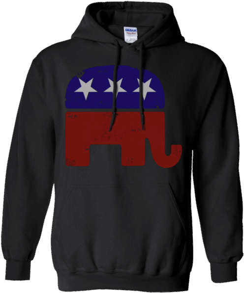 Republican Elephant T Shirt - T-shirt (600x600), Png Download