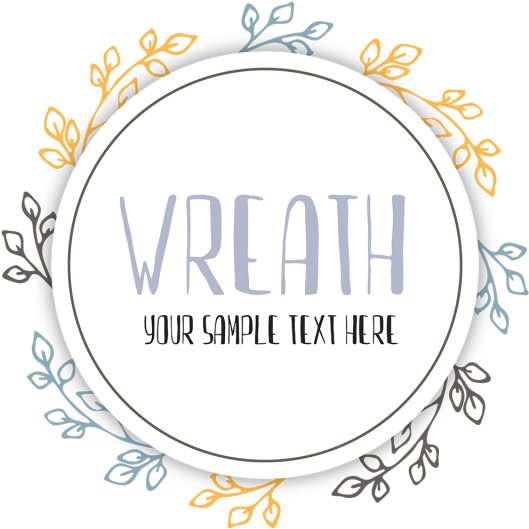 Hand Drawn Wedding Floral Ornaments Wreath, Hand Draw, - Drawing (640x640), Png Download