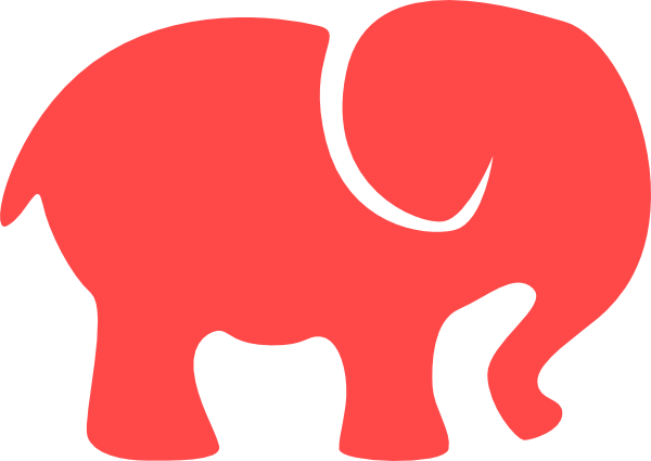 Republican Elephant Clipart Free - Delta Sigma Theta Elephant (600x425), Png Download
