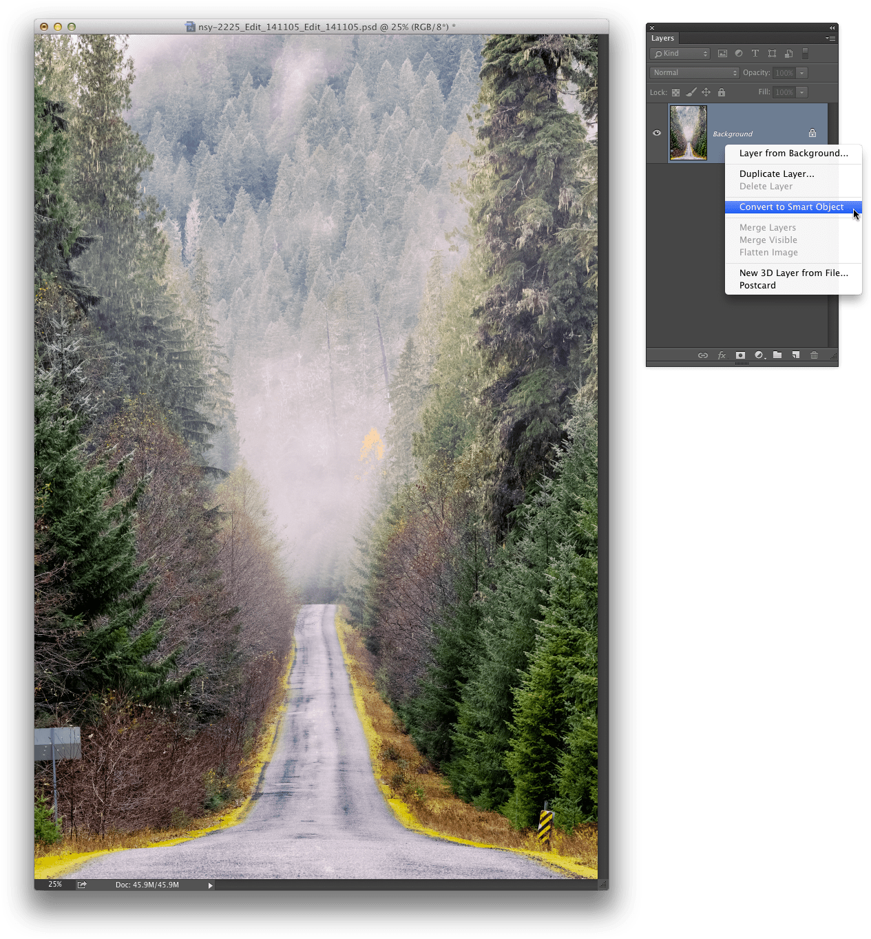 Convert The Layer To A Smart Object - Smart Object (1272x1379), Png Download