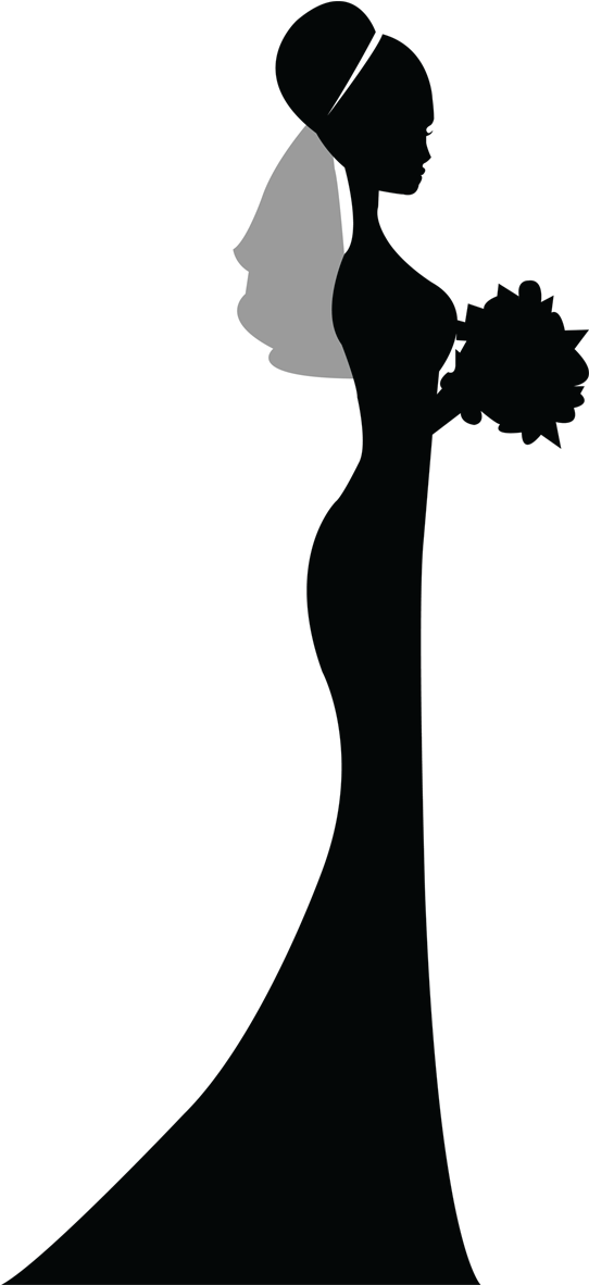 Vintage Bride Silhouette Png - Bride Head Silhouette (1181x1181), Png Download