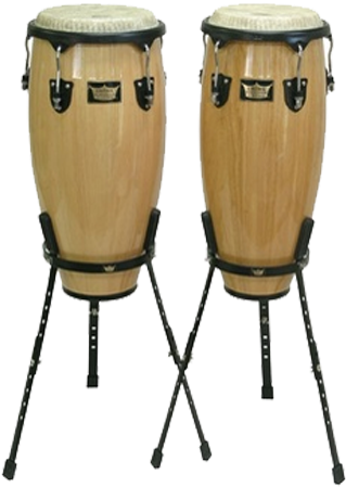 Remo Crown Percussion Congas Cr P110 - Remo 10 11 Conga Set Sgl Stands Natural (666x518), Png Download