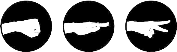 Rock Paper Scissors - Rock Paper Scissors Png (653x225), Png Download