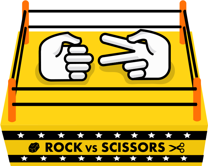 Rock Vs Scissors- Deploy 1 Rock Paper Scissors Munzee (720x720), Png Download