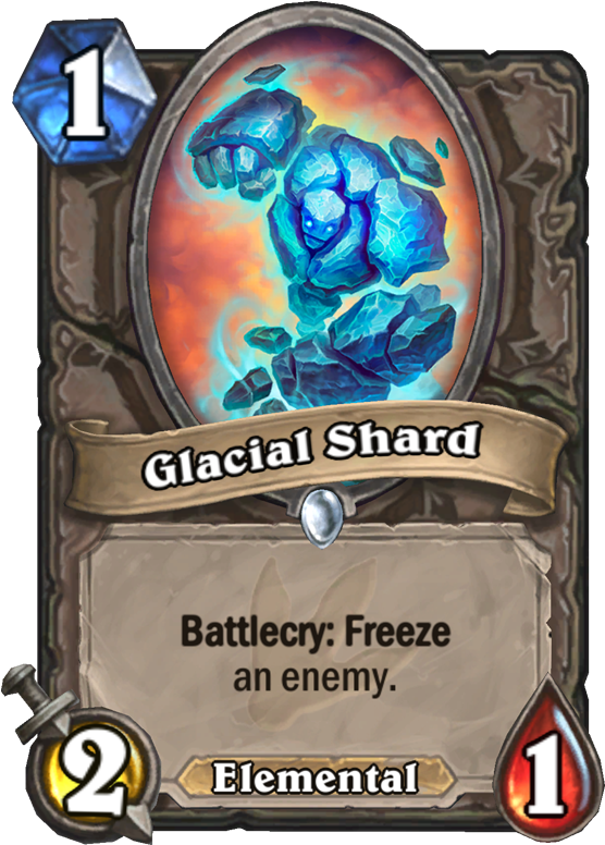 Glacial Shard - Glacial Shard Hearthstone (567x811), Png Download