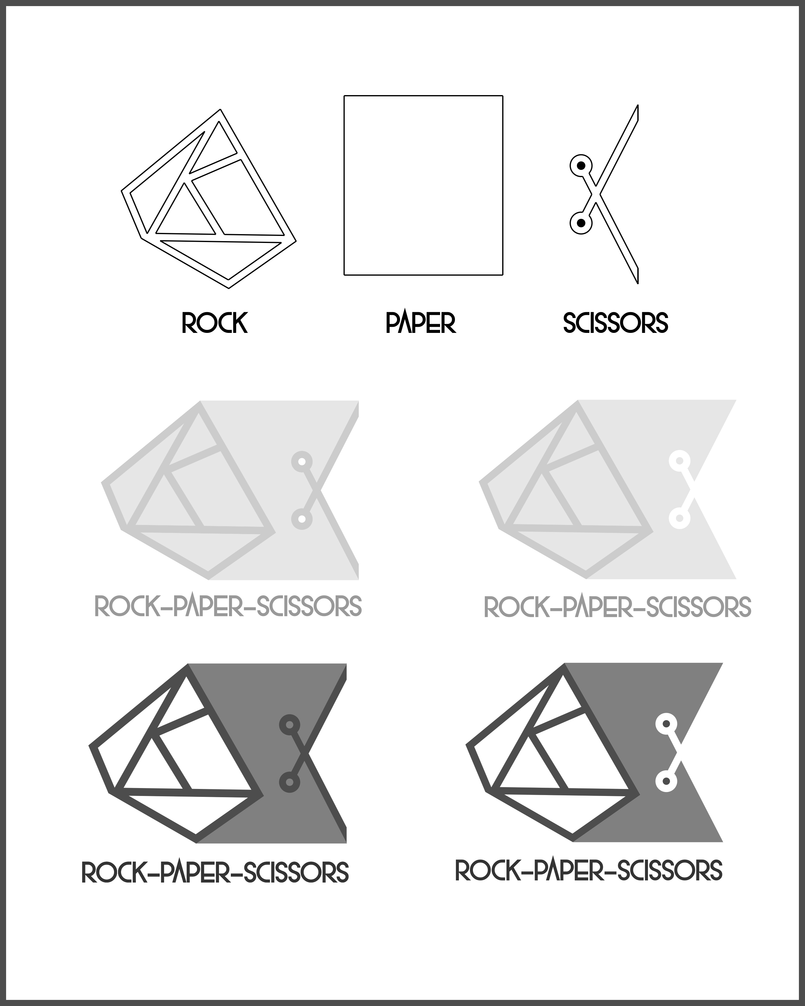 Rock Papper Scissors - Paper (2640x3300), Png Download