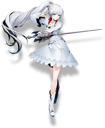 Bbtag Weiss Portrait - Blazblue Cross Tag Battle Weiss (350x427), Png Download