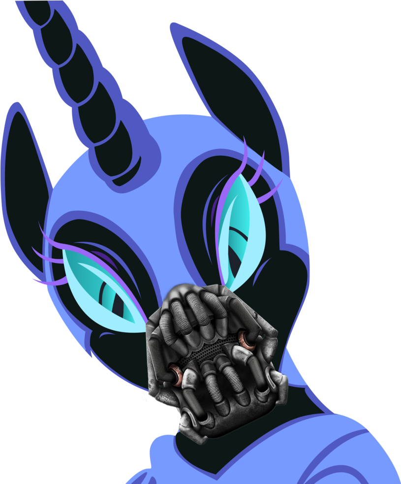 Bane, Mask, Nightmare Moon, Safe, Solo, The Dark Knight - Princess Luna (1017x1013), Png Download