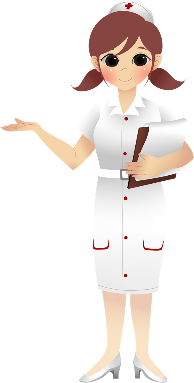Médico, Hospital, Doentes E Etc - Nurse Clipart Png (800x1350), Png Download