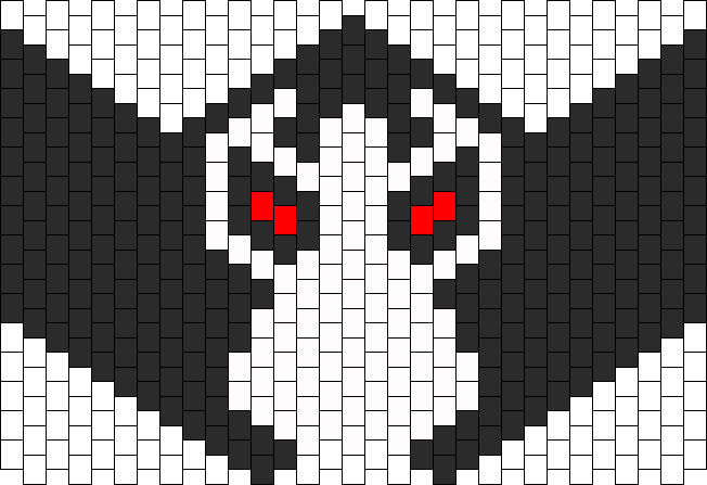Bane Batman Mask Bead Pattern - Jibanyan (652x447), Png Download