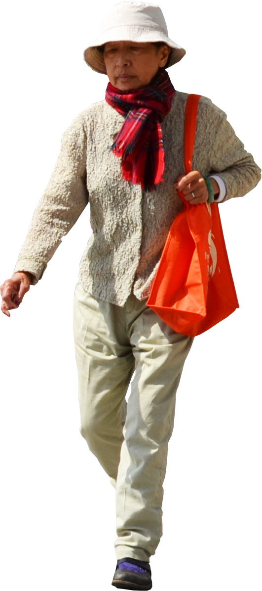 Arch, Asian, People, Image, Photoshop, Bow, Asian Cat, - Asian Old People Png (531x1194), Png Download