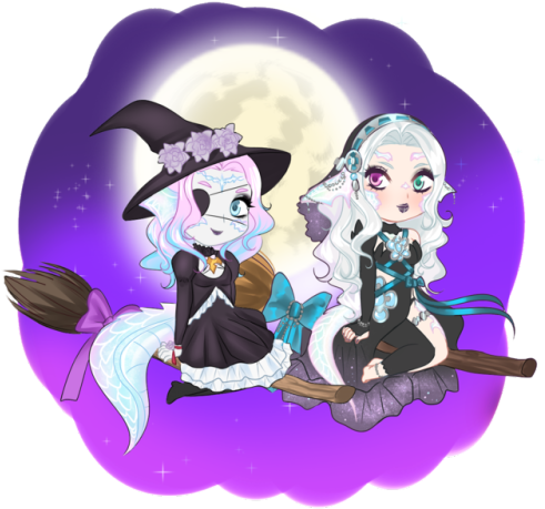 Part Of The Ych For @tarot-dancer Of My Lumoria And - Cartoon (500x462), Png Download